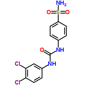 1-(3,4-Dichlorophenyl)-3-(4-sulfamoylphenyl)ureaStructure,18981-89-0Structure 1-(3,4-Dichlorophenyl)-3-(4-sulfamoylphenyl)urea Structure,18981-89-0Structure