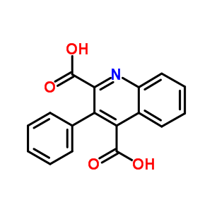 3-Phenylquinoline-2,4-dicarboxylic acidStructure,19585-90-1Structure 3-Phenylquinoline-2,4-dicarboxylic acid Structure,19585-90-1Structure