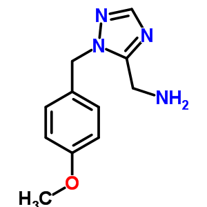 (1-(4-Methoxybenzyl)-1h-1,2,4-triazol-5-yl)methanamineStructure,199014-16-9Structure (1-(4-Methoxybenzyl)-1h-1,2,4-triazol-5-yl)methanamine Structure,199014-16-9Structure