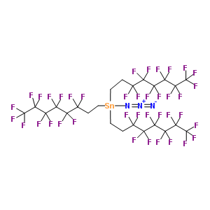Tris(3,3,4,4,5,5,6,6,7,7,8,8,8-tridecafluorooctyl)tin azideStructure,201740-73-0Structure Tris(3,3,4,4,5,5,6,6,7,7,8,8,8-tridecafluorooctyl)tin azide Structure,201740-73-0Structure