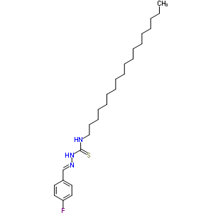 1-[(4-氟苯基)亞甲基氨基]-3-十八基-硫代脲結(jié)構(gòu)式_2024-10-4結(jié)構(gòu)式