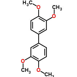 1,1-Biphenyl,3,3,4,4-tetramethoxy-Structure,2026-27-9Structure 1,1-Biphenyl,3,3,4,4-tetramethoxy- Structure,2026-27-9Structure