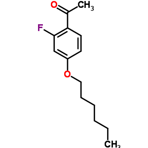 2-Fluoro-4-n-hexyloxyacetophenoneStructure,203066-91-5Structure 2-Fluoro-4-n-hexyloxyacetophenone Structure,203066-91-5Structure