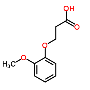 3-(2-Methoxyphenoxy)propanoic acidStructure,20370-80-3Structure 3-(2-Methoxyphenoxy)propanoic acid Structure,20370-80-3Structure