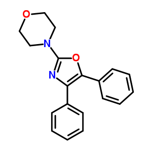 2-嗎啉-4,5-二苯基噁唑結(jié)構(gòu)式_20503-74-6結(jié)構(gòu)式