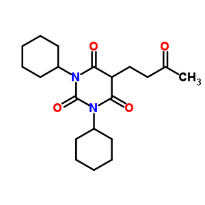 1,3-Dicyclohexyl -5-(3-oxobutyl )barbituric acidStructure,20527-61-1Structure 1,3-Dicyclohexyl -5-(3-oxobutyl )barbituric acid Structure,20527-61-1Structure