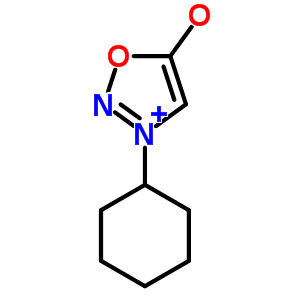 3-Cyclohexyl-1,2,3-oxadiazol-3-ium-5-olateStructure,20600-69-5Structure 3-Cyclohexyl-1,2,3-oxadiazol-3-ium-5-olate Structure,20600-69-5Structure