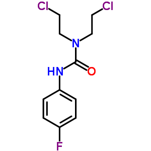 Urea,n,n-bis(2-chloroethyl)-n-(4-fluorophenyl)-Structure,2062-72-8Structure Urea,n,n-bis(2-chloroethyl)-n-(4-fluorophenyl)- Structure,2062-72-8Structure