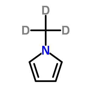 N-甲基-d3-吡咯結(jié)構(gòu)式_20687-13-2結(jié)構(gòu)式