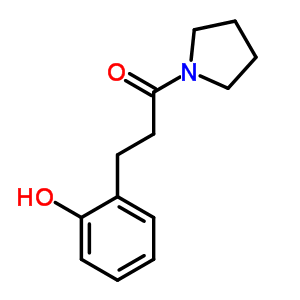 1-(1-Pyrrolidinyl )-3-(2-hydroxyphenyl )-1-propanoneStructure,20862-56-0Structure 1-(1-Pyrrolidinyl )-3-(2-hydroxyphenyl )-1-propanone Structure,20862-56-0Structure