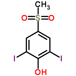 2,6-Diiodo-4-(methylsulfonyl)-phenolStructure,20951-03-5Structure 2,6-Diiodo-4-(methylsulfonyl)-phenol Structure,20951-03-5Structure