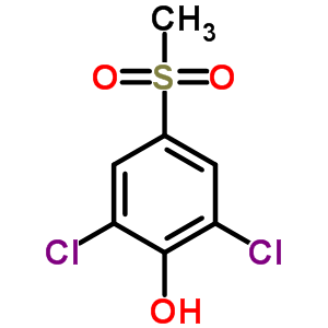 2,6-Dichloro-4-(methylsulfonyl)phenolStructure,20951-05-7Structure 2,6-Dichloro-4-(methylsulfonyl)phenol Structure,20951-05-7Structure