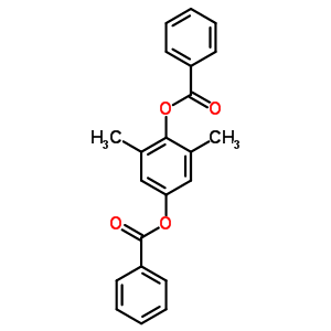 1,4-Benzenediol,2,6-dimethyl-, 1,4-dibenzoateStructure,21111-81-9Structure 1,4-Benzenediol,2,6-dimethyl-, 1,4-dibenzoate Structure,21111-81-9Structure