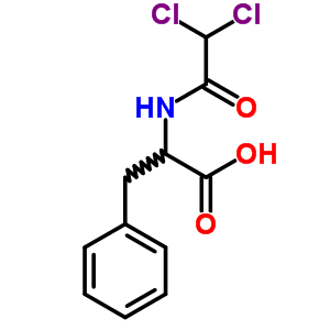 Dl-phenylalanine, n-(dichloroacetyl)-Structure,21231-79-8Structure Dl-phenylalanine, n-(dichloroacetyl)- Structure,21231-79-8Structure