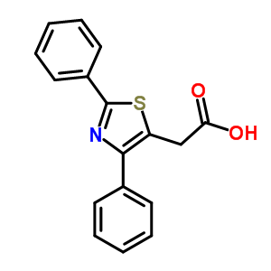 2-(2,4-Diphenyl-1,3-thiazol-5-yl)acetic acidStructure,21256-15-5Structure 2-(2,4-Diphenyl-1,3-thiazol-5-yl)acetic acid Structure,21256-15-5Structure