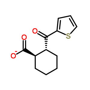 Trans-2-(2-thiophenecarbonyl)-1-cyclohexanecarboxylic acidStructure,212757-11-4Structure Trans-2-(2-thiophenecarbonyl)-1-cyclohexanecarboxylic acid Structure,212757-11-4Structure