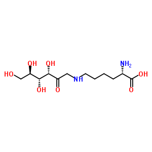 果糖基-賴氨酸結(jié)構(gòu)式_21291-40-7結(jié)構(gòu)式
