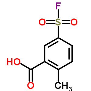5-氟磺?；?2-甲基-苯甲酸結(jié)構(gòu)式_21346-65-6結(jié)構(gòu)式