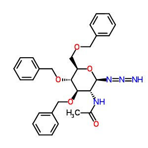 2-Acetamido-3,4,6-tri-o-benzyl-2-deoxy-beta-d-glucopyranosyl azide Structure,214467-60-4Structure