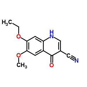 7-Ethoxy-1,4-dihydro-6-methoxy-4-oxo-3-quinolinecarbonitrileStructure,214475-99-7Structure 7-Ethoxy-1,4-dihydro-6-methoxy-4-oxo-3-quinolinecarbonitrile Structure,214475-99-7Structure