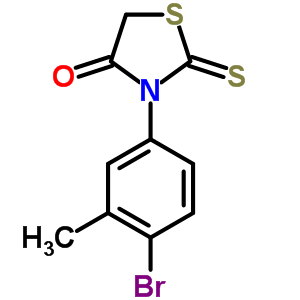 3-(4-Bromo-3-methyl-phenyl)-2-sulfanylidene-thiazolidin-4-oneStructure,21494-78-0Structure 3-(4-Bromo-3-methyl-phenyl)-2-sulfanylidene-thiazolidin-4-one Structure,21494-78-0Structure