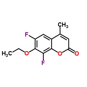 6,8-Difluoro-7-ethoxy-4-methylcoumarinStructure,215868-24-9Structure 6,8-Difluoro-7-ethoxy-4-methylcoumarin Structure,215868-24-9Structure
