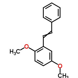 Benzene,1,4-dimethoxy-2-(2-phenylethenyl)-Structure,21889-09-8Structure Benzene,1,4-dimethoxy-2-(2-phenylethenyl)- Structure,21889-09-8Structure