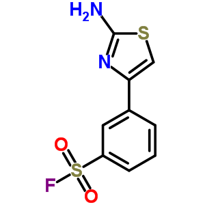 Benzenesulfonylfluoride, 3-(2-amino-4-thiazolyl)-Structure,2196-70-5Structure Benzenesulfonylfluoride, 3-(2-amino-4-thiazolyl)- Structure,2196-70-5Structure