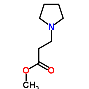 3-(吡咯烷-1-基)丙酸甲酯結(jié)構(gòu)式_22041-21-0結(jié)構(gòu)式