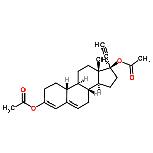 19-Nor-17-alpha-pregna-3,5-dien-20-yne-3,17-diol diacetateStructure,2205-78-9Structure 19-Nor-17-alpha-pregna-3,5-dien-20-yne-3,17-diol diacetate Structure,2205-78-9Structure