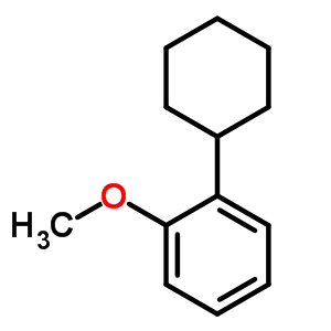 Benzene,1-cyclohexyl-2-methoxy-Structure,2206-48-6Structure Benzene,1-cyclohexyl-2-methoxy- Structure,2206-48-6Structure