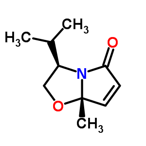 (3R-順式)-(-)-2,3-二氫-3-異丙基-7a-甲基吡咯并[2,1-b]噁唑-5(7ah)-酮結構式_222629-69-8結構式