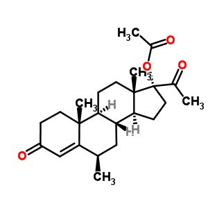 (6b)-17-(acetyloxy)-6-methyl-Pregn-4-ene-3,20-dioneStructure,2242-65-1Structure (6b)-17-(acetyloxy)-6-methyl-Pregn-4-ene-3,20-dione Structure,2242-65-1Structure