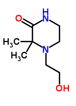 (8ci,9ci)-4-(2-羥基乙基)-3,3-二甲基-哌嗪酮結(jié)構(gòu)式_22492-72-4結(jié)構(gòu)式