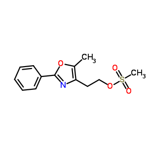2-(5-Methyl-2-phenyloxazol-4-yl)ethyl methanesulfonateStructure,227029-27-8Structure 2-(5-Methyl-2-phenyloxazol-4-yl)ethyl methanesulfonate Structure,227029-27-8Structure