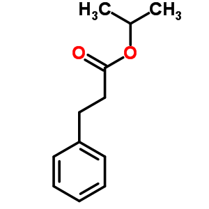 3-苯基丙酸異丙酯結(jié)構(gòu)式_22767-95-9結(jié)構(gòu)式