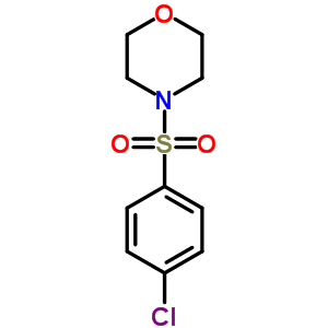 4-[(4-氯苯基)磺?；鵠-嗎啉結(jié)構(gòu)式_22771-99-9結(jié)構(gòu)式