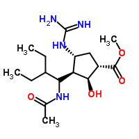 (1S,2s,3r,4r)-methyl 3-((r)-1-acetamido-2-ethylbutyl)-4-guanidino-2-hydroxycyclopentanecarboxylateStructure,229614-51-1Structure (1S,2s,3r,4r)-methyl 3-((r)-1-acetamido-2-ethylbutyl)-4-guanidino-2-hydroxycyclopentanecarboxylate Structure,229614-51-1Structure
