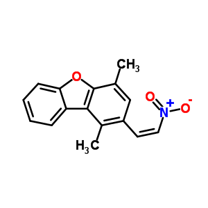 Dibenzofuran,1,4-dimethyl-2-(2-nitroethenyl)-Structure,23018-26-0Structure Dibenzofuran,1,4-dimethyl-2-(2-nitroethenyl)- Structure,23018-26-0Structure