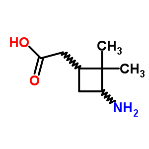 Cyclobutaneacetic acid,3-amino-2,2-dimethyl-Structure,2302-79-6Structure Cyclobutaneacetic acid,3-amino-2,2-dimethyl- Structure,2302-79-6Structure