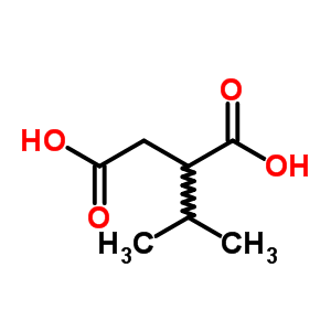 2-異丙基琥珀酸結(jié)構(gòu)式_2338-45-6結(jié)構(gòu)式