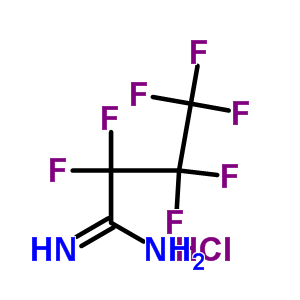 2,2,3,3,4,4,4-Heptafluorobutanimidamide hydrochloride (1:1)Structure,2358-53-4Structure 2,2,3,3,4,4,4-Heptafluorobutanimidamide hydrochloride (1:1) Structure,2358-53-4Structure