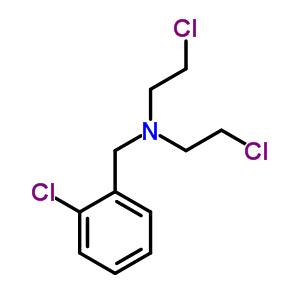 Benzenemethanamine,2-chloro-n,n-bis(2-chloroethyl)-Structure,2361-61-7Structure Benzenemethanamine,2-chloro-n,n-bis(2-chloroethyl)- Structure,2361-61-7Structure