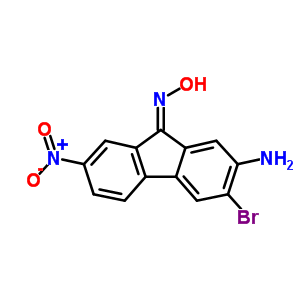 9H-fluoren-9-one,2-amino-3-bromo-7-nitro-, oximeStructure,23818-30-6Structure 9H-fluoren-9-one,2-amino-3-bromo-7-nitro-, oxime Structure,23818-30-6Structure