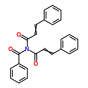 Benzamide,n,n-bis(1-oxo-3-phenyl-2-propen-1-yl)-Structure,23825-28-7Structure Benzamide,n,n-bis(1-oxo-3-phenyl-2-propen-1-yl)- Structure,23825-28-7Structure
