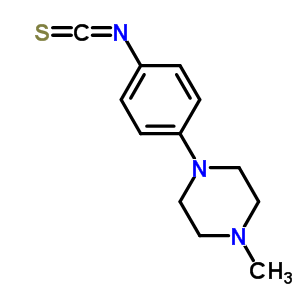 1-(4-異硫代氰?；交?-4-甲基哌嗪結(jié)構(gòu)式_23861-85-0結(jié)構(gòu)式