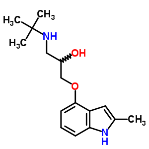 4-(2-Hydroxy-3-tert-butylaminopropoxy)-2-methylindoleStructure,23869-98-9Structure 4-(2-Hydroxy-3-tert-butylaminopropoxy)-2-methylindole Structure,23869-98-9Structure