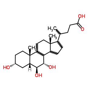 (3A,5b,6b,7a)-3,6,7-trihydroxy-cholan-24-oic acidStructure,2393-58-0Structure (3A,5b,6b,7a)-3,6,7-trihydroxy-cholan-24-oic acid Structure,2393-58-0Structure