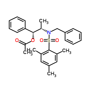 (1R,2s)-2-[n-芐基-n-(三甲苯磺?；?氨基]-1-苯基乙酸丙酯結(jié)構(gòu)式_240423-74-9結(jié)構(gòu)式