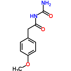 Benzeneacetamide,n-(aminocarbonyl)-4-methoxy-Structure,24076-26-4Structure Benzeneacetamide,n-(aminocarbonyl)-4-methoxy- Structure,24076-26-4Structure
